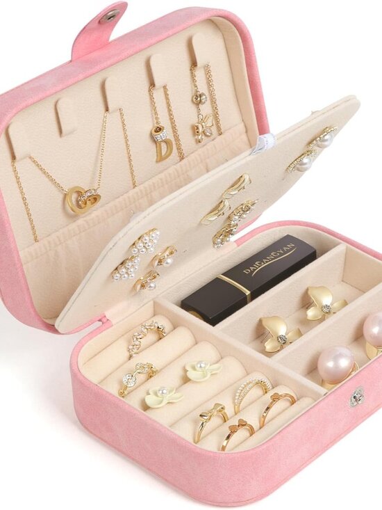 Jewelry - Travel Jewelry Box,Small Jewelry Organizer Boxes for Women Girls, Travel Jewelry